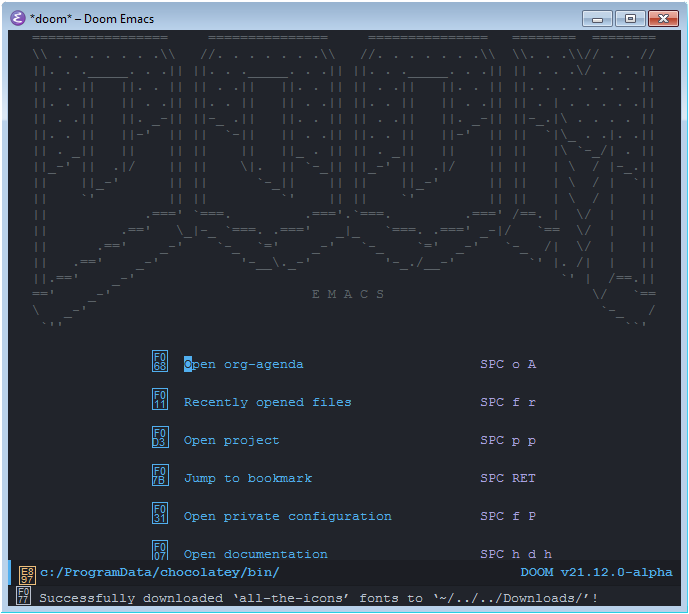 Doom Emacs Finished Download