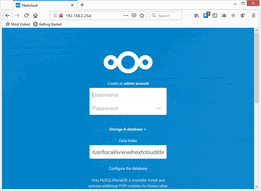 NextCloud Running in an iocage Jail